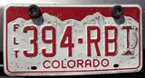 Colorado License Plate Registration Images