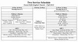 Church Service Schedule Images