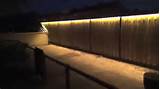 Wood Fence Lighting Pictures