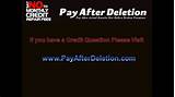 Pictures of Pay After Deletion Credit Repair