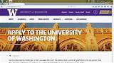 How To Apply To University Of Washington Pictures