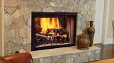 Two Sided Wood Burning Fireplace Inserts Photos