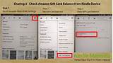 Pictures of Check Amazon Kindle Gift Card Balance