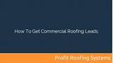 How To Get Commercial Roofing Leads Images