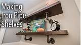 Diy Iron Pipe Shelves Pictures
