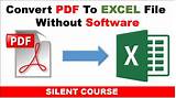 How To Convert Pdf To Excel Without Software