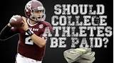 Images of College Athletes Should Not Be Paid