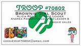 Girl Scout Business Cards Pictures
