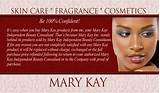 Mary Kay Business Cards Pictures