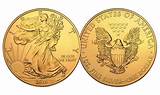 Photos of Gold Plated American Silver Eagle Dollar