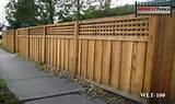 Wood Fence Lattice Top Pictures
