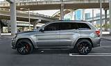 Silver Jeep Grand Cherokee With Black Rims
