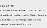 Saks Off Fifth Avenue Customer Service Phone Number Pictures