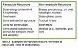 List 3 Renewable Resources