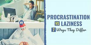 laziness vs procrastination