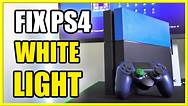 ps4 controller with solid white light