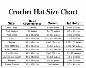 Crochet Hat Size Chart Diy From Home