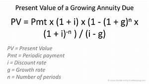Present Value Of Annuity Due Table Excel Elcho Table