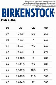 birkenstock size chart cm