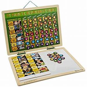  Doug Deluxe Wooden Magnetic Responsibility Chart With 90 Magnets