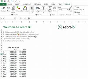 Inserting Your Very First Zebra Bi Chart