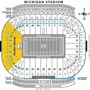 Michigan Stadium Seating Chart With Row Numbers