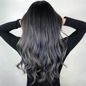 Black And Ash Gray Hair Color