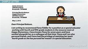 Elementary Student Recommendation Letter From Teacher Database Letter