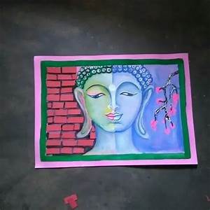 Smooth Attractive Buddha Painting Size Chart Paper Sheet Rs 200 Id