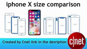 Iphone Size Comparison X Vs 8 Vs 8 Plus 2017 2018 Youtube