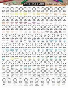 Prismacolor Printable Color Charts 150