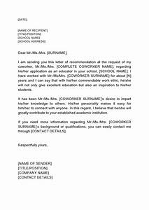 Business Recommendation Letter Template Database Letter Template Labb