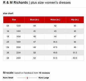 R M Richards Dresses Plus Size Chart Via Macys Brand Name Plus Size