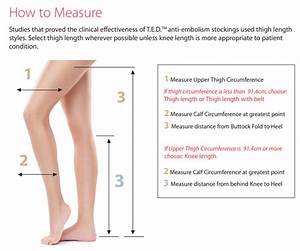 Compression Hosiery Sizing Guide Vitality Medical
