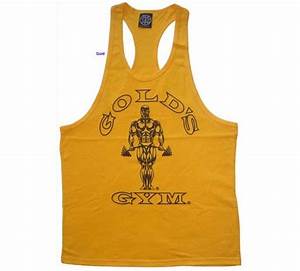 Gold 39 S Gym Men 39 S Workout Tank Top With The To Logo 100 Cotton Fabric