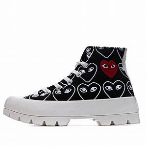 Converse Play Comme Des Garcons Womens Chuck Taylor All Star Lugged Low