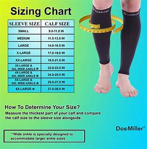 Doc Miller Compression Socks Size Chart