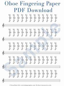 oboe paper download and printable pdf great for etsy