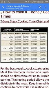 Steak Cooking Times Steak Times Cooking Tips T Bone Steak Broiler