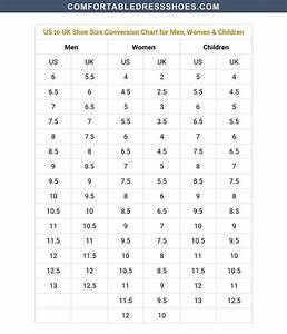 Mens To Womens Shoe Size Conversion Chart European In 2020 Size Chart