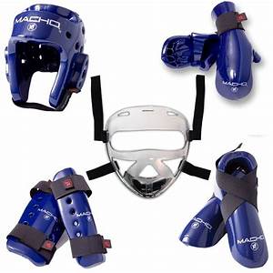  Dyna 8 Piece Sparring Gear Set With Shin Guards And Face Shield