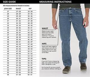Man Pants Size Chart Images And Photos Finder