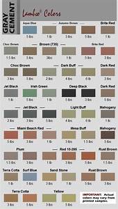 A Curbing Edge Color Chart Page