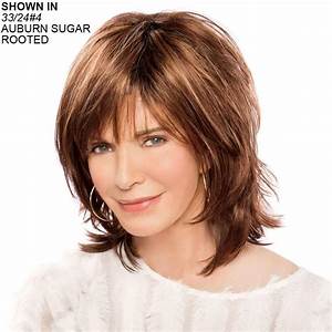 8 27 4 Caramelized Brown Rooted Face Framing Bangs Older Women