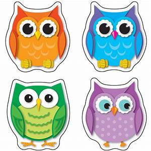 Colorful Owls Stickers Cd 168078 Carson Dellosa