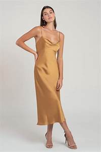 Adele Luxe Satin Bridesmaids Dress By Yoo Marigold