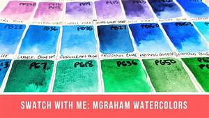 Swatch With Me M Graham Watercolors 47 Colors Youtube