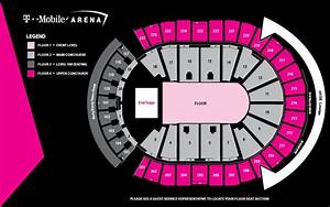 T Mobile Arena Seating Map Vector U S Map