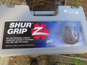 Unused Scc Shur Grip Sz339 Super Z Passenger Tire Cables Snow Chains Sz