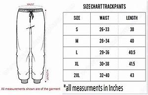 Trackpants Size Chart